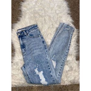 Tinseltown Acid Wash High Rise Mom Jeans New With Tags